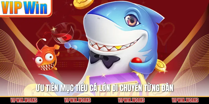 Ưu tiên mục tiêu cá lớn di chuyển từng đàn
